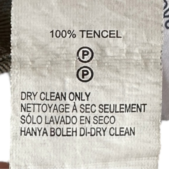 Lucky Brand Chambray Moto Jacket Small Olive Green 100% Tencel Zip Pockets Boho - Picture 7 of 8